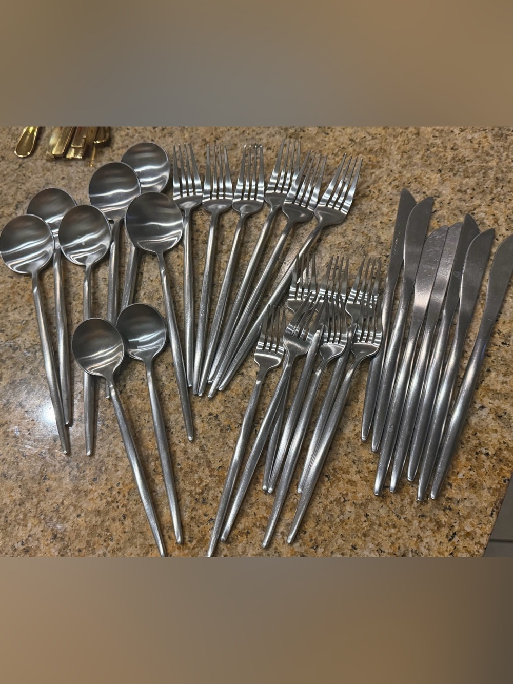 Stainless Steel Silver Flatware Set - 36 Piece Service